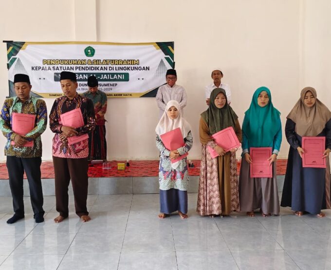 Fathor Rahman Resmi Dikukuhkan Kembali sebagai Kepala MA Nasy-atul Muta’allimin Periode 2025–2029